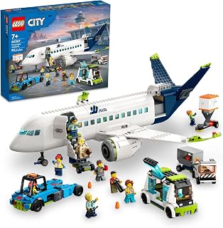 MEOW City Passenger Airplane Toy - Building Set for Boys & Girls, Ages 7+ - Educational Gift for Kids - W/Buildable Vehicle T