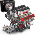 Mould King 10130 Technology Car Building Block, Motorized F488 V8 Engine Building Block (2718 Parts), Assembly Technical Supe