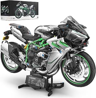 1:5 Motorcycle Building Block Set for Adults, 2248Pcs Large Size Motorbike Collectible Toy with Display Stand Motorcycle Mode
