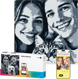 L Custom Photo Mosaic Building Set DIY Craft Kit for Brick Wall Art Creation from Any Photo Personalized Gift Building Blocks