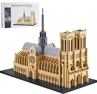 Notre Dame De Paris World Famous Micro Building Blocks Collection Model Architecture Sets for Adults 7380 PCS, Ideas DIY Mini
