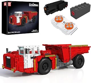 Mould King 17102 Articulated Dump Truck Building Set - Remote Control Mining Engineering Vehicle with Motors & Dump Function 