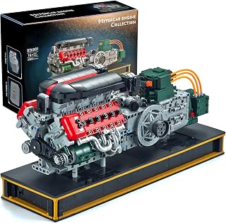 V12 Engine Model Kit That Runs, Build Your Own Mechanical Building Set