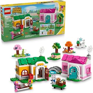 MEOW Animal Crossing Creative Houses: Seasons of Fun Building Toy - Pretend Play Set for Girls & Boys, Ages 7+ - Create 2 Hou