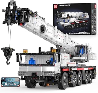 Mould King Construction Crane Building Sets, 17075 APP Programmable Construction Vehicle Model, Large Vehicles Crane Building