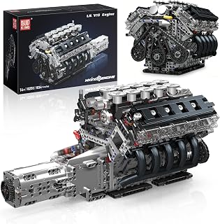 Mould King LR V10 Engine Model Kit for Adults, 1834 Pcs Car Motor Set