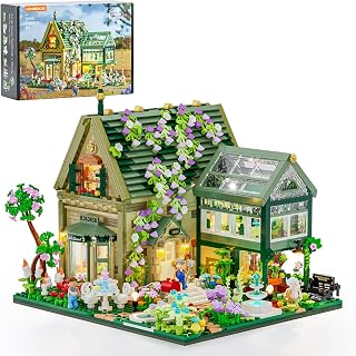 Lumibricks Garden Cottage Lighting Building Bricks Set - 2787 Pcs Cabin