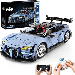 Remote Control Car Building Kit, 1:10 M4 Champion Racing Car Building Block