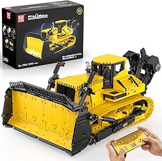 Mould King Bulldozer Building Sets, 17049 APP Programmable Construction Vehicle Kits, Engineering Model Gift Toy for Adults &