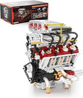 V8 Engine Model Kit, Runnable Model Engine Building Kits for Adults & Kids 8-14+, Build Your Own Visible STEM Car Engine with