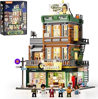 Lumibricks Record Store - Modular Lighting Building Set for Adults 1980 pcs