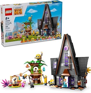 MEOW Despicable Me 4 Minions and Gru's Family Mansion, Minions Toy House and Tree Playset from Movie, Fun Despicable Me Toy, 