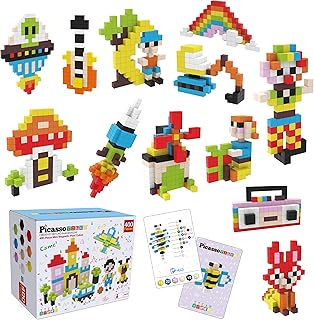 Picasso Cubes 0.5” Pixel Magnetic Puzzle Cube 400 Piece Mix & Match Sensory Toys STEAM Education Learning Building Block Magn