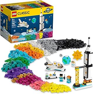 LEGO Classic Space Mission 11022 Building Set; Includes 10 Space Toy Mini Builds in 1 Playset for Ages 5+ (1,700 Pieces)