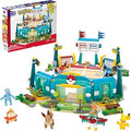 MEGA Pokémon Building Toys Set Training Stadium with 1101 Pieces, 5 Poseable Characters and Battle Play, for Kids