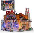 FUNWHOLE Factory House of Music Lighting Building Bricks Set, 2654 Pcs