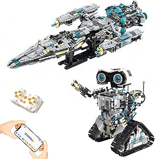 HPROMOT STEM Space Robot Building Kit for Kids & Teens Ages 8+ 1468 PCS 2-in-1 APP & Remote Control Advanced Coding &Engineer