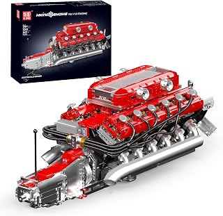 Mould King V12 Engine Model Kit that Runs, MOC Engineering Model Building Kit with Battery and Motor, 3472 PCS STEM Engineeri