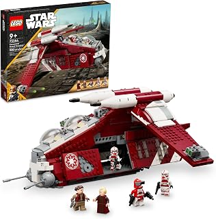 Star Wars: The Clone Wars Coruscant Guard Gunship - Buildable Star Wars Toy for 9 Year Olds - Gift Idea for Fans - Includes 3
