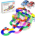 PicassoTiles 100 Piece Magnetic Tiles Race Track Toy Creative Building Set