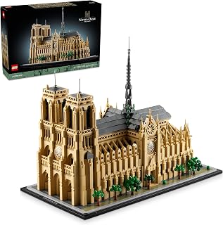 Architecture Notre-Dame de Paris Replica, Architectural Model Kit, Collectible Building Set for Adults, Build and Display Sou