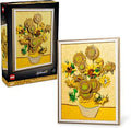 Art Vincent Van Gogh – Sunflowers Building Set for Adults - Home Decor Idea - Brick Built Painting - Gift for Birthdays - 312