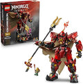 MEOW NINJAGO The Fire Knight Mech Building Set - Model Kit with Kai Minifigure from Legends Monstrosity - Teen Room Decor - G