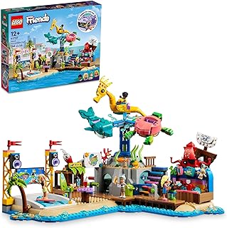 LEGO Friends Beach Amusement Park 41737 Building Toy Set, A Technical Project for Older Kids Ages 12+, with Spinning Carousel