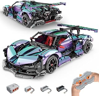 Super Cars Building Kits for Adults, 2036 PCS Technique Remote Control Sports Car Building Blocks Set, Collectible Race Car M