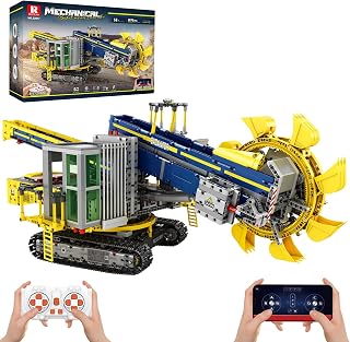 Reobrix Remote Control Bucket Wheel Excavator Building Blocks Set 14+