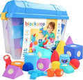 Blockaroo Magnetic Foam Building Blocks 40-Piece Set with Storage Chest