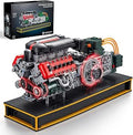V12 Engine Kits That Runs with Motor & Battery for Adults Age 14+,2322PCS