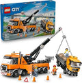MEOW City Heavy-Duty Recovery Tow Truck with Crane Building Toy - Dump & Tow Truck Toys for Boys & Girls, Ages 8+ - Pretend P