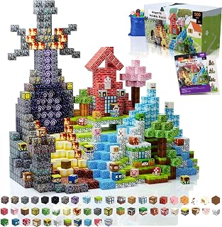 500 PCS Magnetic Blocks - Magnetic Building Blocks Cubes, STEM Montessori Toy Set, Stacking Magnets for Kids - Magnet Cubes f