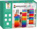 MEGAGONTILES 110PCS Premium Magnetic Tiles Set STEM-Authenticated Magnetic Building Blocks Educational Construction Toy for K