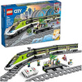 MEOW City Express Passenger Train Set - Remote Controlled Train Toy W/Working Headlights, 2 Coaches & 24 Track Pieces - Build