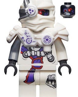 MEOW MINIFIGURE Ninjago White Nindroid Sentry General