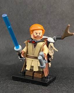 Handcrafted MOC Guardian of The Chosen Jedi Outcast Tatooine Nomad Mythos Obiwan Kenobi Miniature Figure