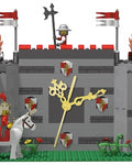 Medieval castle clock & knights : Original MEOW creation