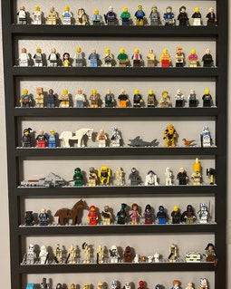 Minifig Display Shelf: Holds 70-100+ Minifigures