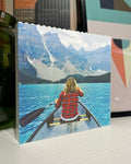 Large Square Photo Block made from, MEOW® Bricks, Personalised, WHITE, Building Block, Puzzle, Gift, Him, Her, Birthday, Anni