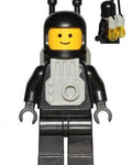 MEOW Minifigure Vintage Classic Space - Black with Light Gray Jet Pack