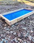 Personalized Building Block Tray: Engraved Baseplate, Kids' Play & Storage