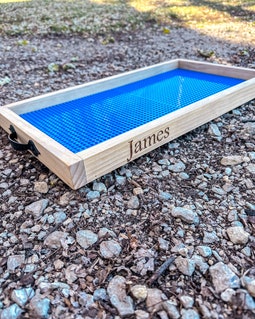 Personalized Building Block Tray: Engraved Baseplate, Kids' Play & Storage