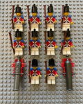 Lego 10x MINIFIGURE Vintage Imperial Soldier II - Shako Hat /w cannons, muskets, random heads