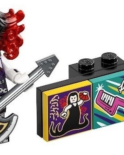 LEGO Vidiyo Vampire Bassist Minifigure, Bandmates Series 2