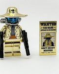 Lego Chrome Gold Cad Bane MiniFigure Star Wars + Tile and Guns New!! LIMITED EDITION