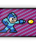 Blue Spaceman Bomber Retro 8-Bit - LEGO® Wall Art Assembly Kit Inspired by Nintendo Mega Man