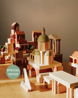 Building Blocks Set "Italy. Acient City", Kid Educational Activity, Wooden Toy, Montessori Toy, Pretend Play, Waldorf Toy, 3+