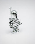 Lego Chrome Silver Plated Mandalorian Boba Jango Fett Star Wars Mini figure New!!
